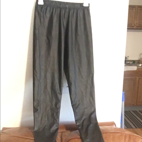Faux leather leggings. - Picture 1 of 4